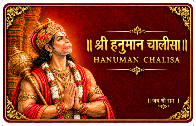 BhaktiCard Hanuman Chalisa front artwork