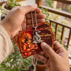 Hanuman Chalisa Card & Meditating Hanuman Ji Pendant Set