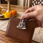 Hanuman Chalisa Card and Meditating Hanuman Pendant Combo Set