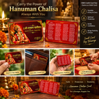 Hanuman Chalisa pocket card with front, back and wallet views