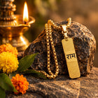 Hanuman Chalisa Card and Shri Ram Name Pendant Set